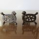 Pair of art nouveau style brass candlesticks
