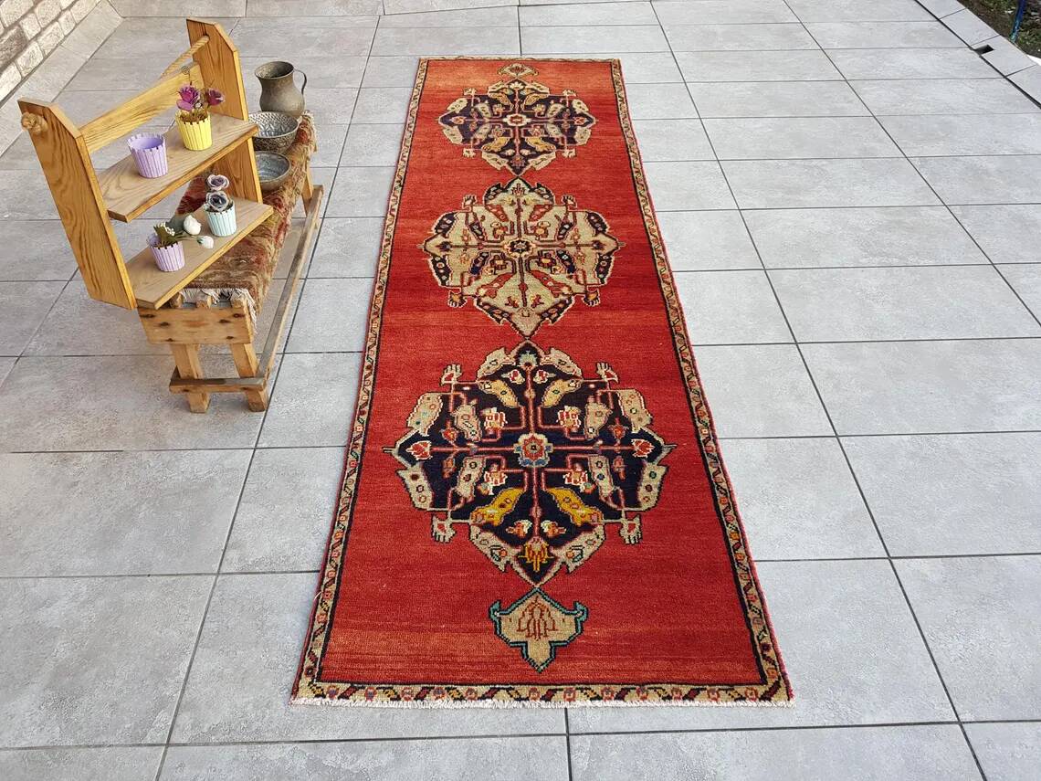Oushak Bohemian Hallway Runner Rug sku 1069
