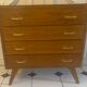 Commode vintage pieds compas