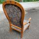 Voltaire armchair Louis Philippe in solid wood and fabric
