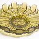 Decorative green glass flower-shaped plate, Italy, 1960s.