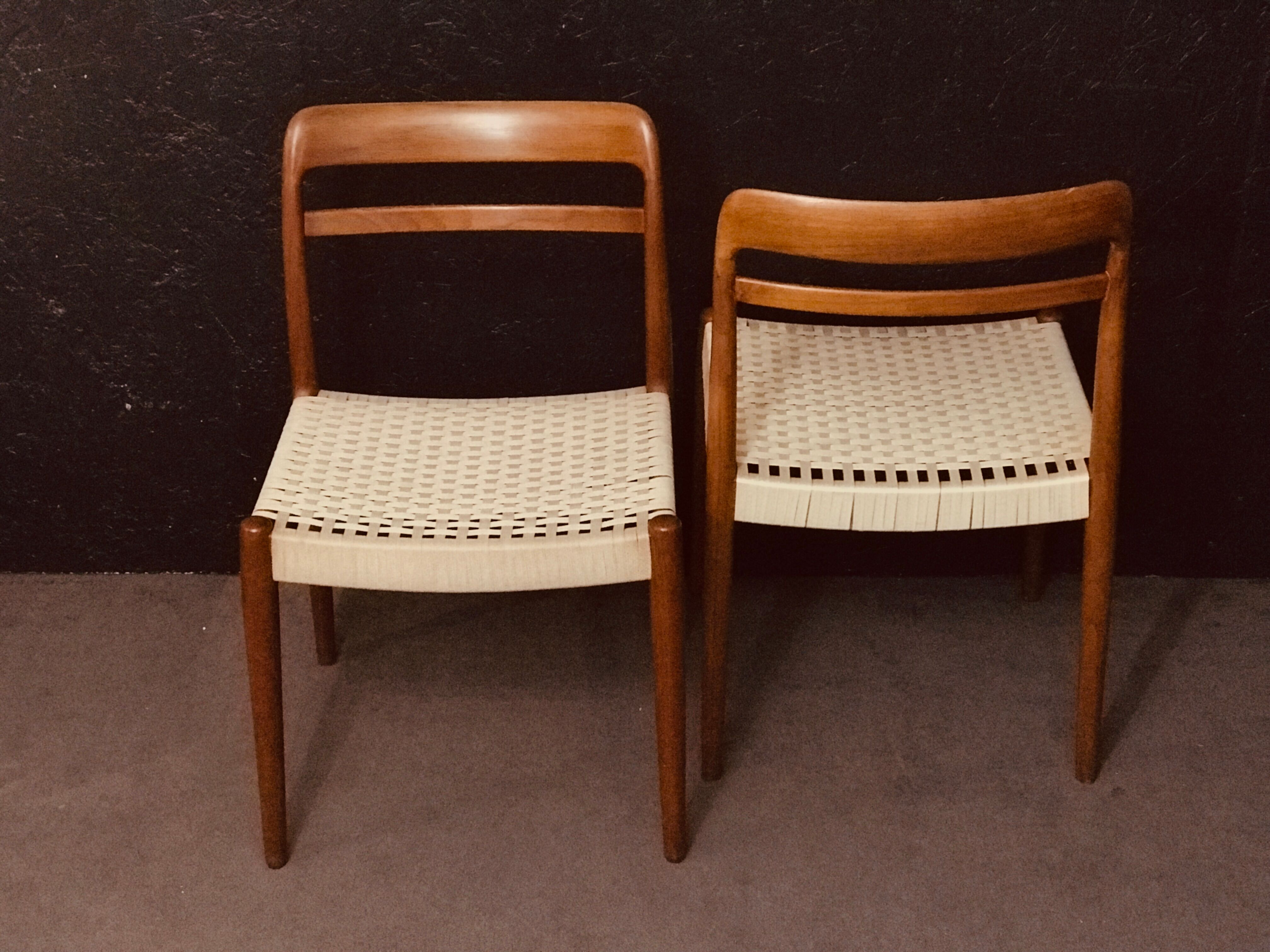 Set of 6 Norwegian Teak Dining Chairs by Alf Aarseth in teak.