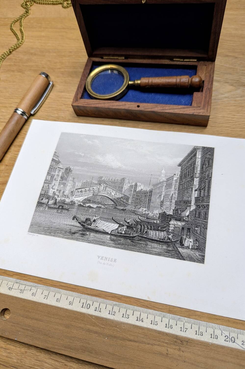 Venice, Italy, Vintage Engraving, 1841 Authentic.