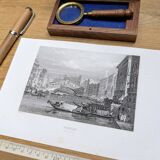 Venice, Italy, Vintage Engraving, 1841 Authentic.