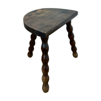 Vintage cowhide stool