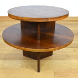 Art-Deco pedestal table in walnut 1940