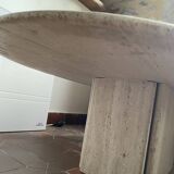 Travertine base table