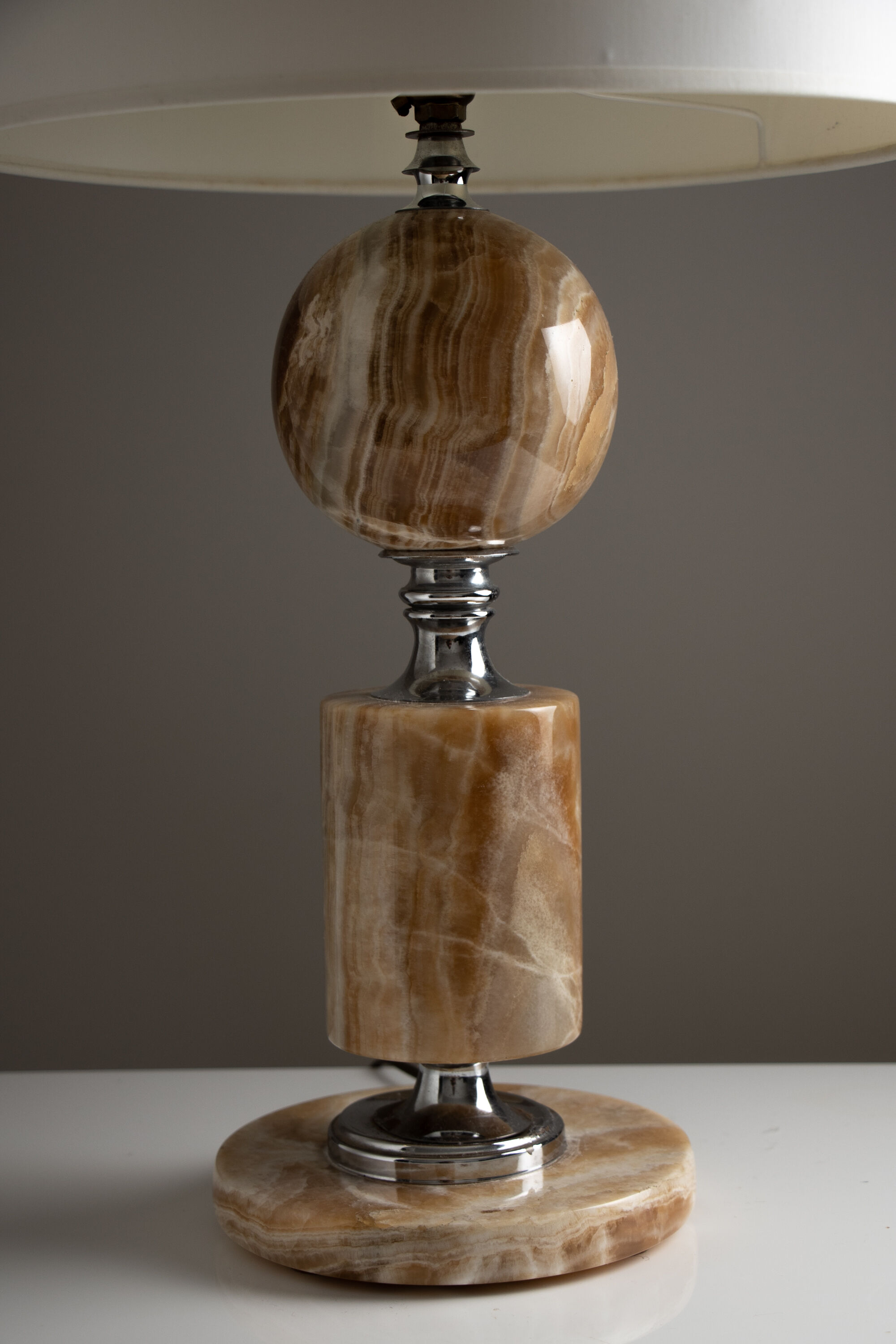 Vintage onyx lamp Philippe Barbier