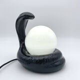 Black ceramic cobra lamp