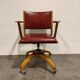 Chaise de bureau inclinable vintage Decoene, années 1950