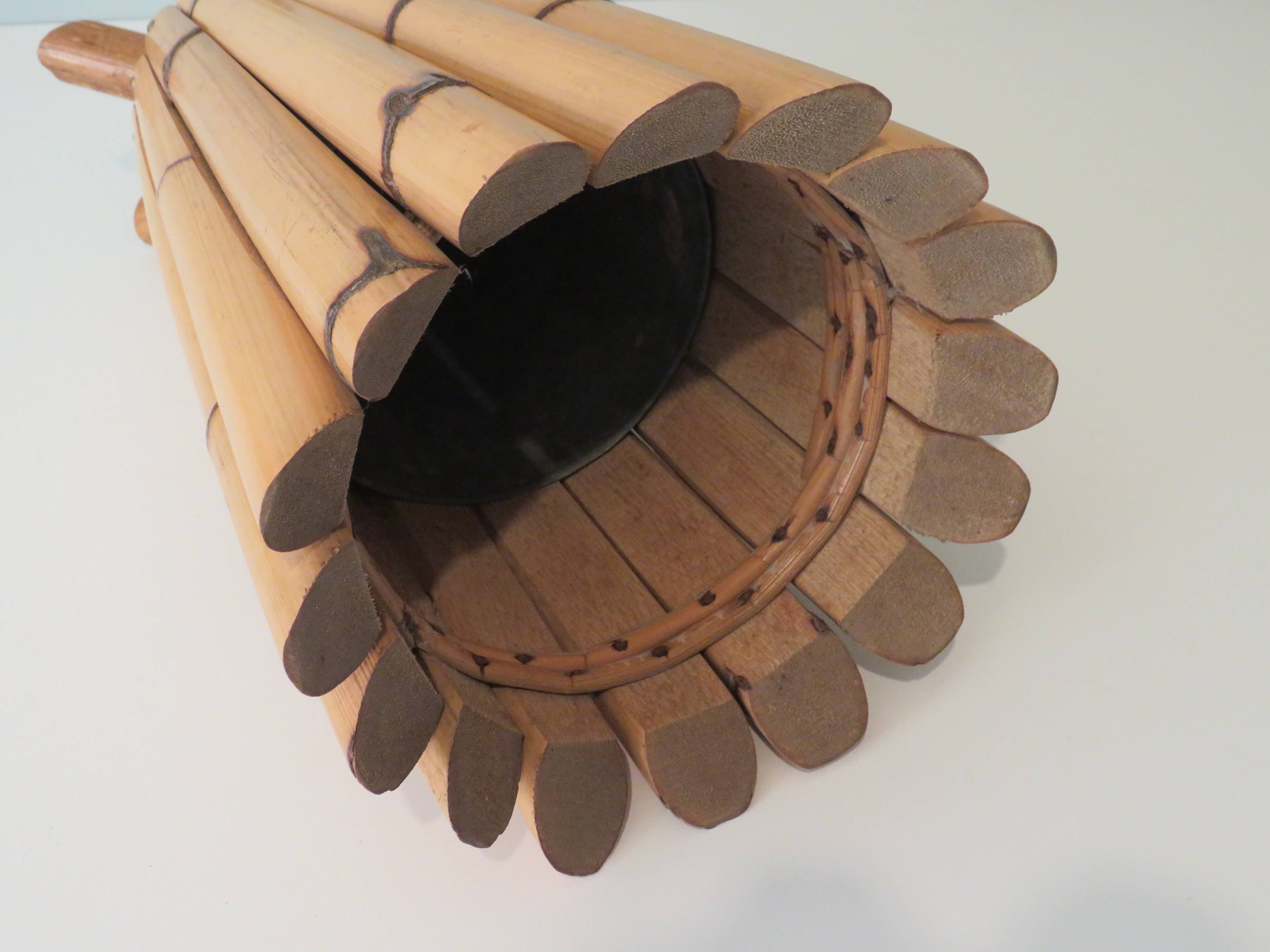Bamboo umbrella stand, France 1950s