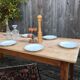 Table de ferme hêtre massif