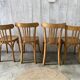 Set of 4 mismatched bistro chairs