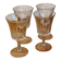 Lot de 4 verres à pied vintage Luminarc Régence années 1970