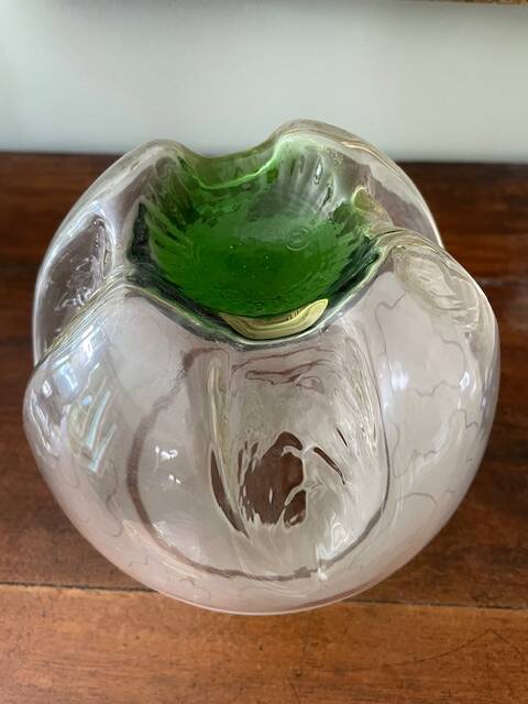 globe art déco en verre de Murano soufflé