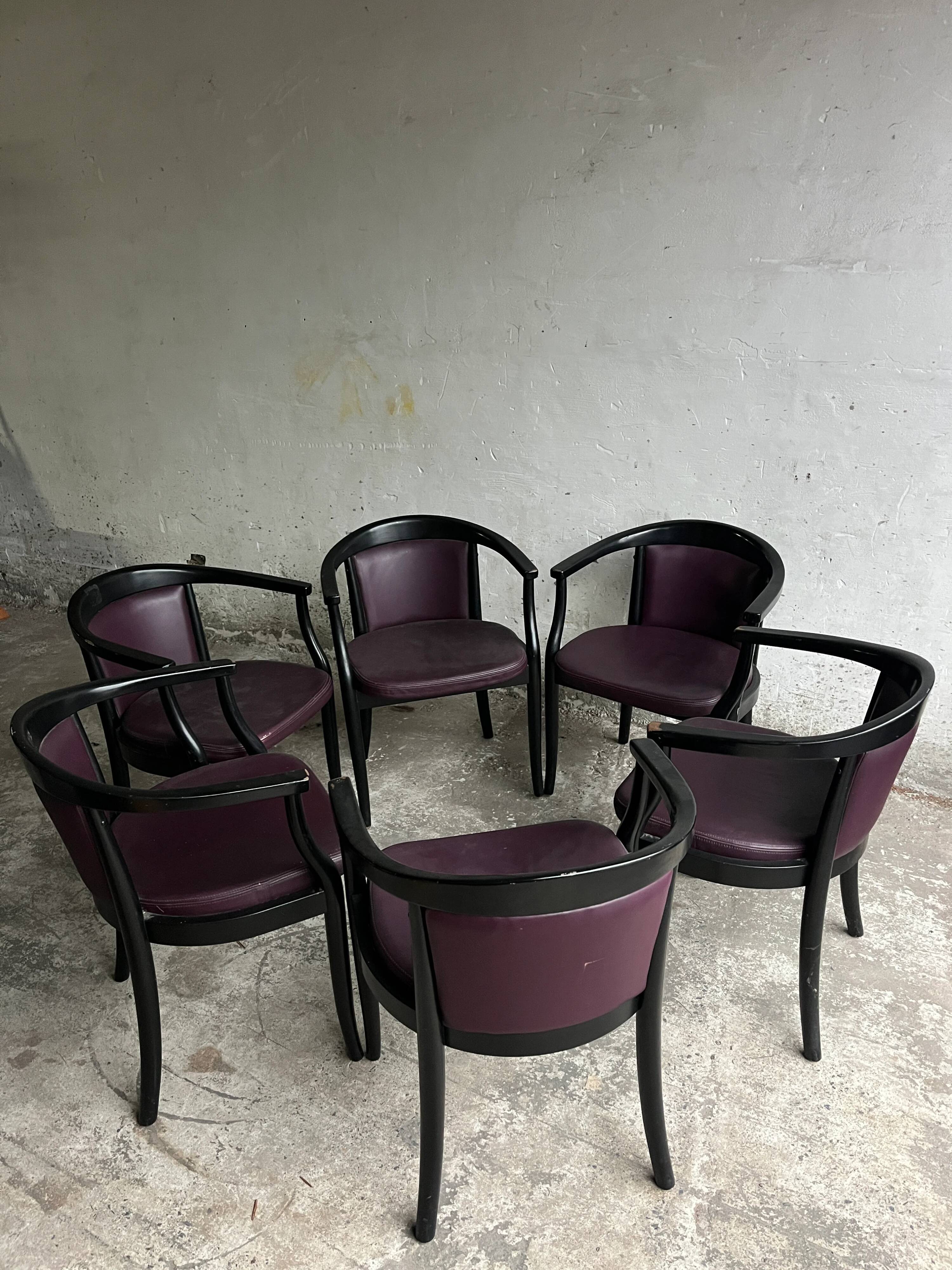 Lot de 6 fauteuils Gemla Sweden – Sabena Aviation