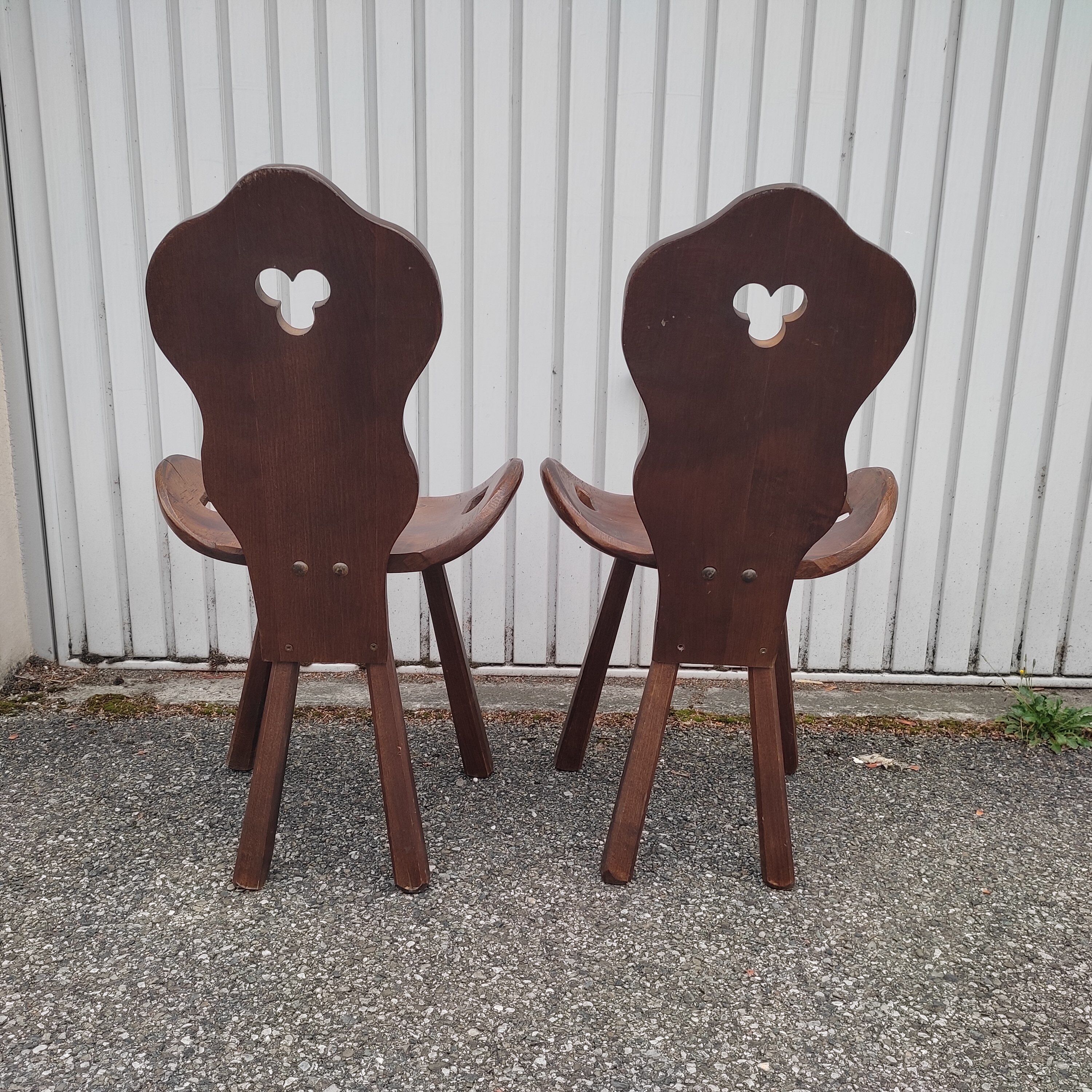 Pair of Brutalist Chairs