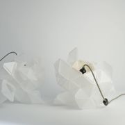 Labyrinth, Hazy, Artisan Light Sculpture with Integrated Fixture, By Republiken