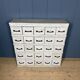 Old light grey workshop drawer cabinet with 25 drawers