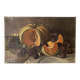 Nature morte à l'huile sur toile 1911, tableau ancien signée F. Lallier