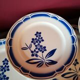 Blue flower plates Badonviller