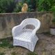 Rattan armchair