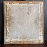 Antique mercury mirror in wood, late 19th century