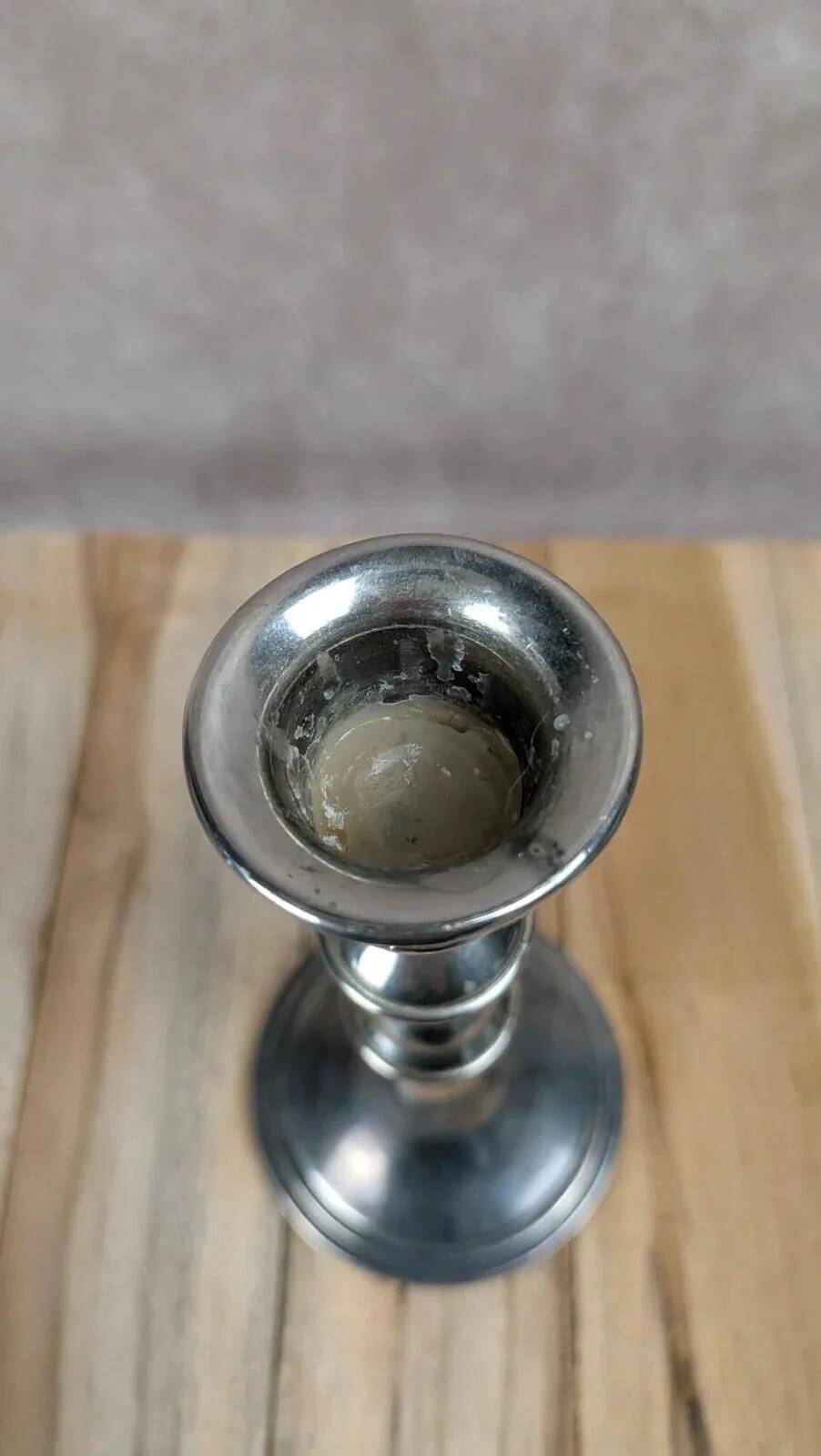 Silver-plated candlestick – vintage classic style