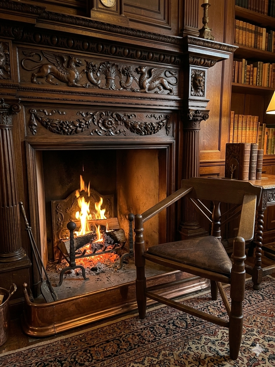 Corner tripod monk chair Munkstol Solid oak