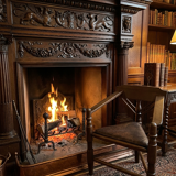 Corner tripod monk chair Munkstol Solid oak