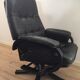 Armchair Scandinavian lounge swivel and tilt and his ottoman Unico 1970 Denmark