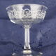 Set of 6 champagne glasses decorated with Arabesque