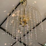 Crystal spider chandelier 1970
