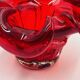 Organic Red Glass Bowl