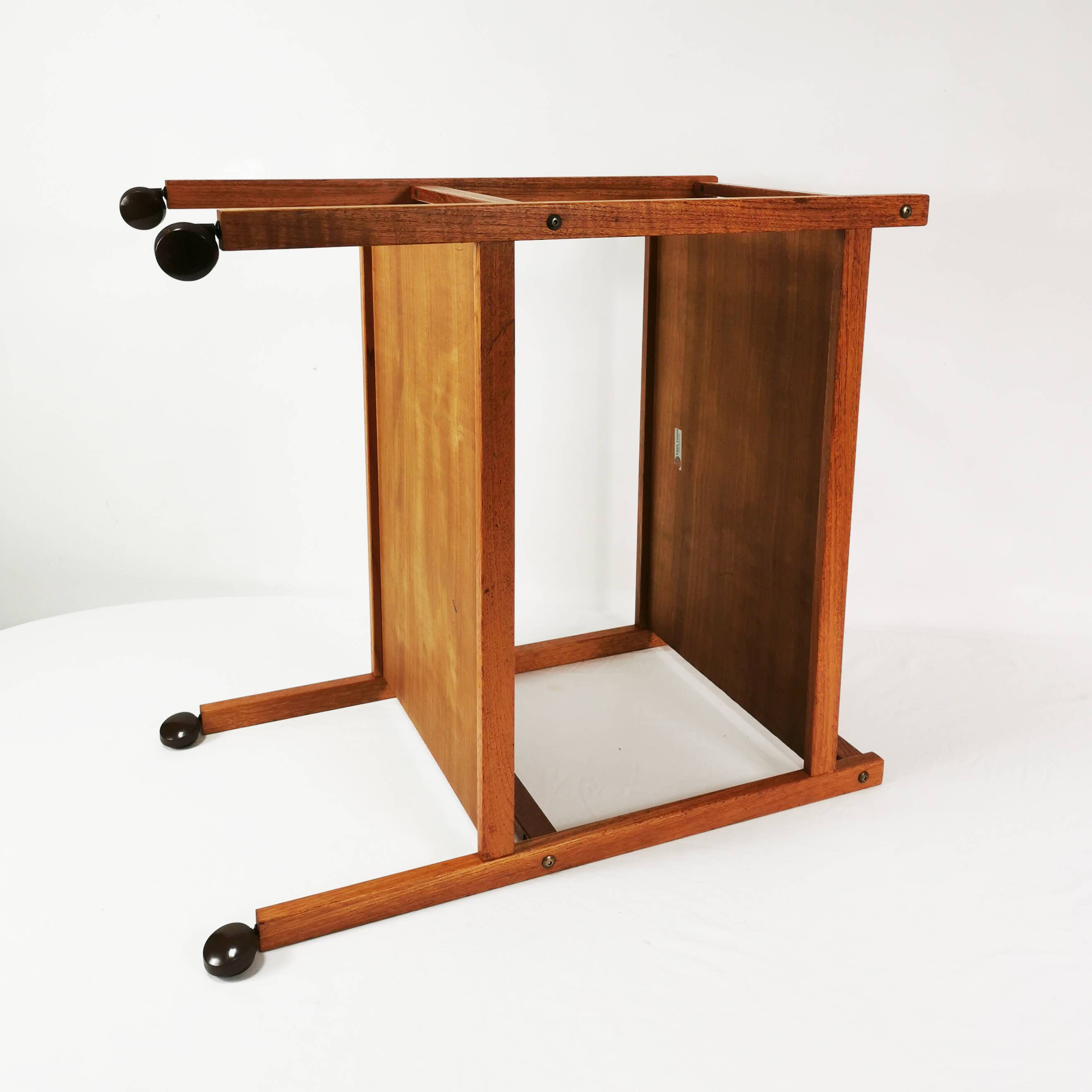 Mid century teak bar table, brdr.forbo, denmark, 1960s