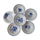Set of 6 mismatched hollow plates Digoin Sarreguemines and Saint-Amand
