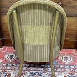 Lloyd Loom heater of the 1930s - redone seat
