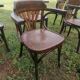 Set of 30 vintage bistro armchairs