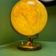 Vintage 1960s German glass globe lamp by JRO Globus Munchen