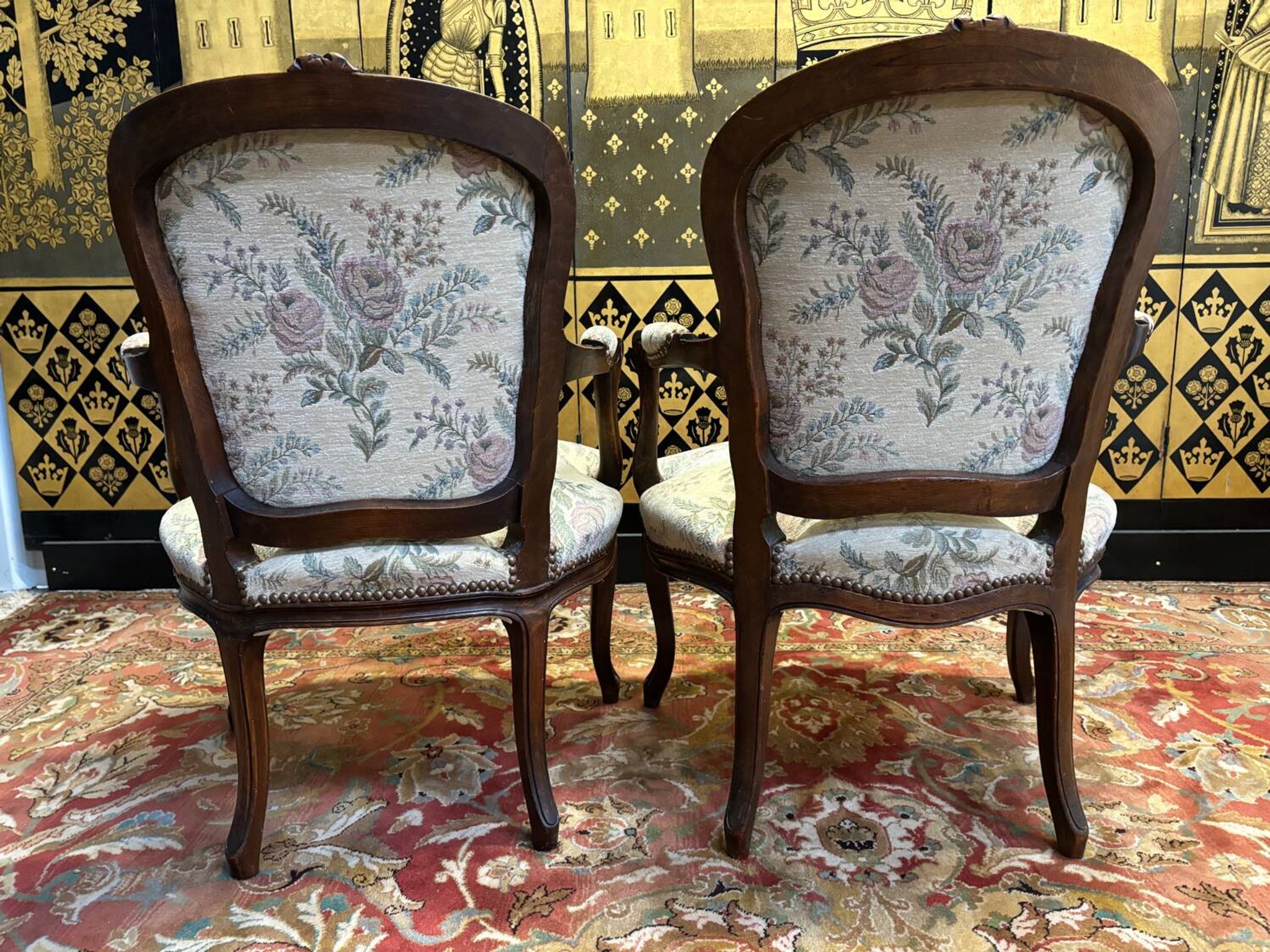 Paire de cabriolets louisXV