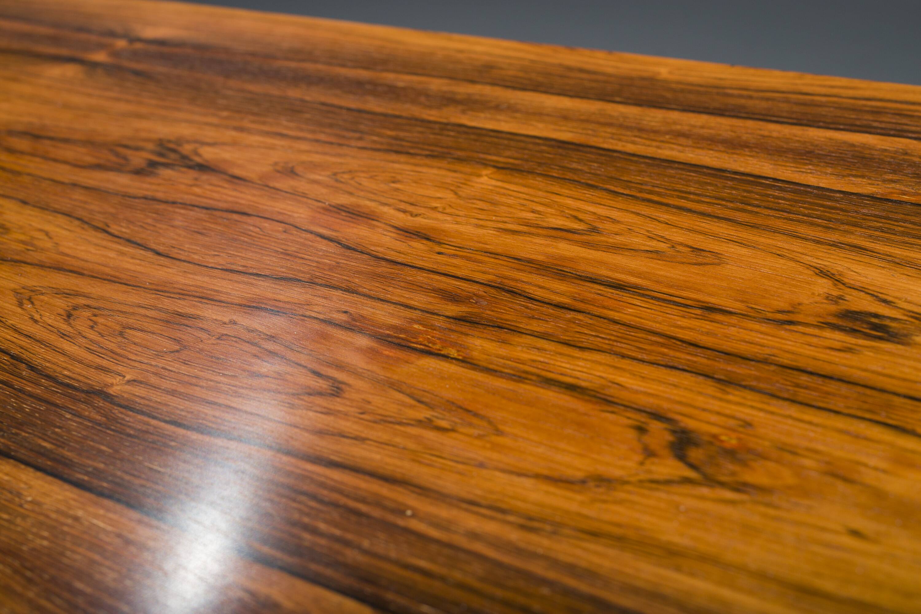 Coffee Table in Rosewood & Chrome, 1960s
