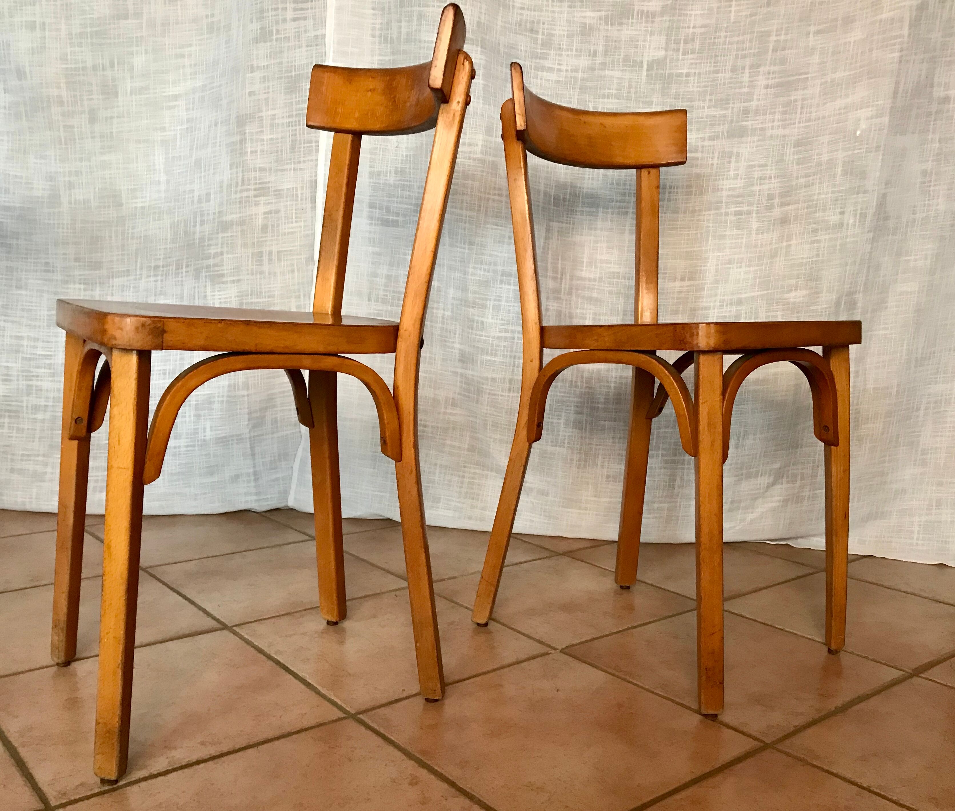 Set of 6 chairs bistro Baumann No. 55