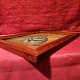 Orientalist portrait oil on cardboard signed Thyra