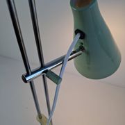 Josef Hůrka for Lidokov Midcentury Modern Table Lamp in Green Metal
