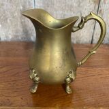 Ancien pichet crémier en laiton art de la table cuisine vintage