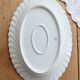 Vintage oval serving dish white twisted porcelain Limoges Haviland