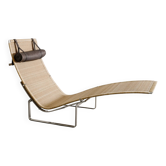 Vintage Danish Poul Kjærholm "PK-24" Chaise Lounge Chair in Rattan, 1960s