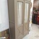 Showcase library cabinet linen patina gustavien shabby