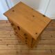 Mini vintage solid pine chest of drawers