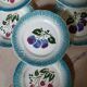 8 antique earthenware dessert plates